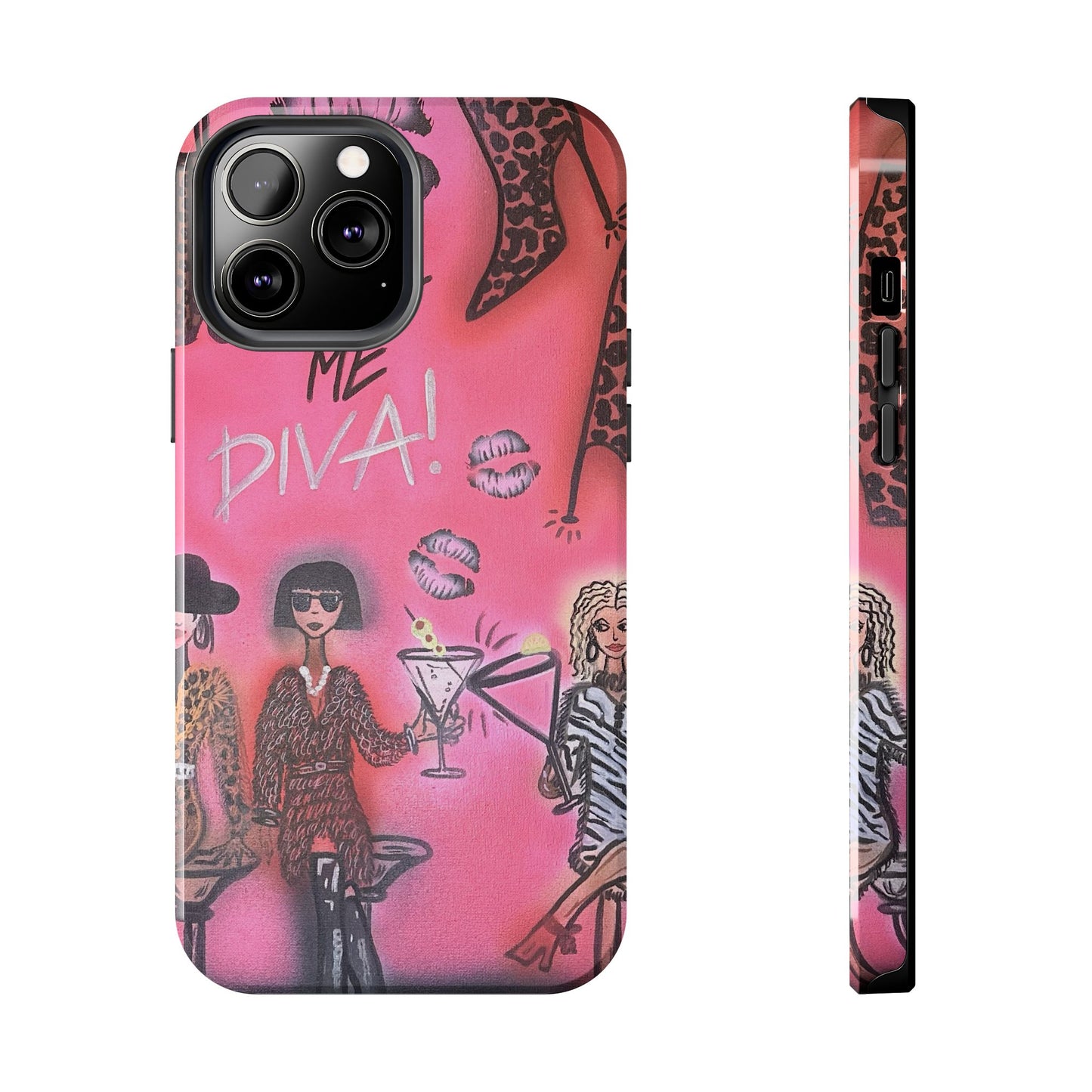 "party diva" airbrush iPhone case
