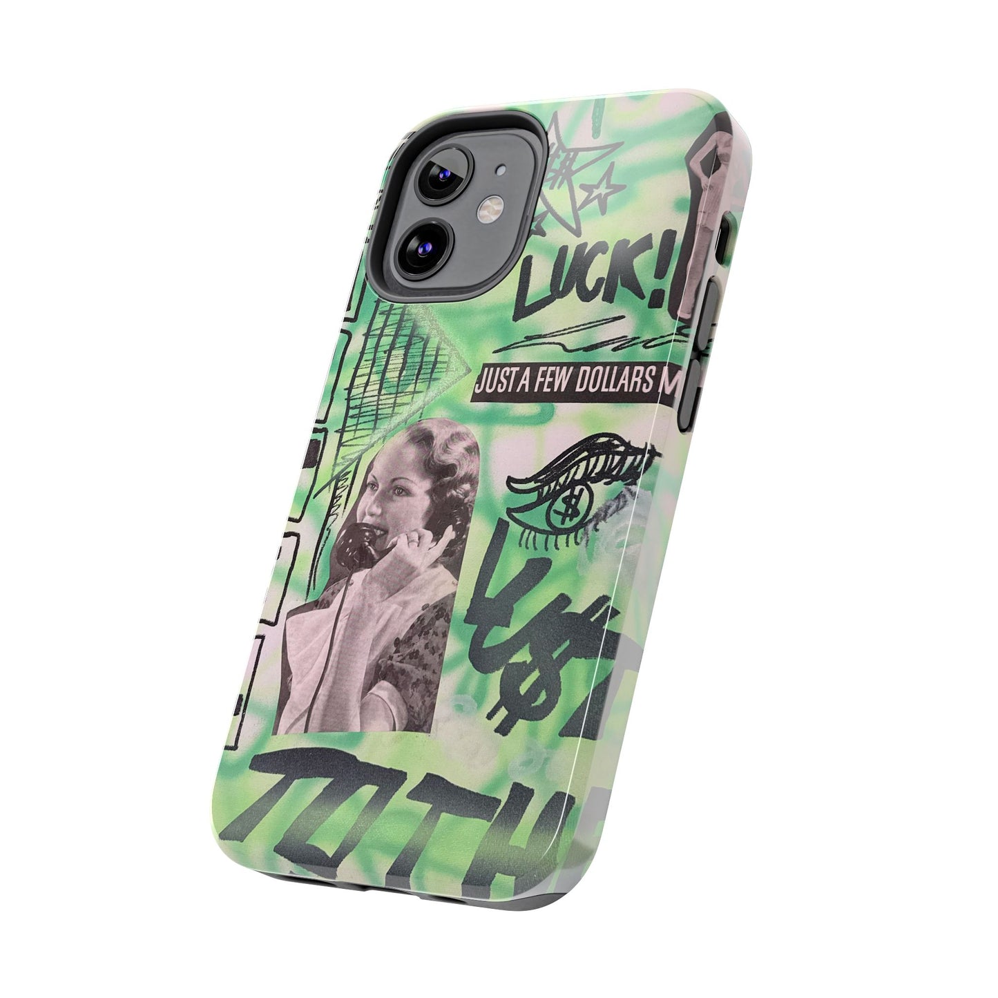 "lust over luck" airbrush iPhone case
