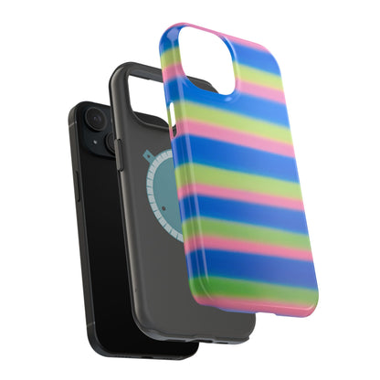 MagSafe "sherbet stripes" airbrush iPhone case