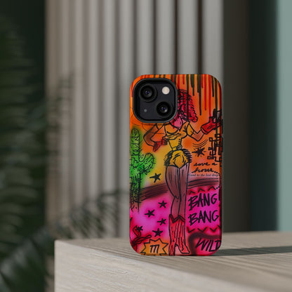 MagSafe "wild, wild west" airbrush iPhone case