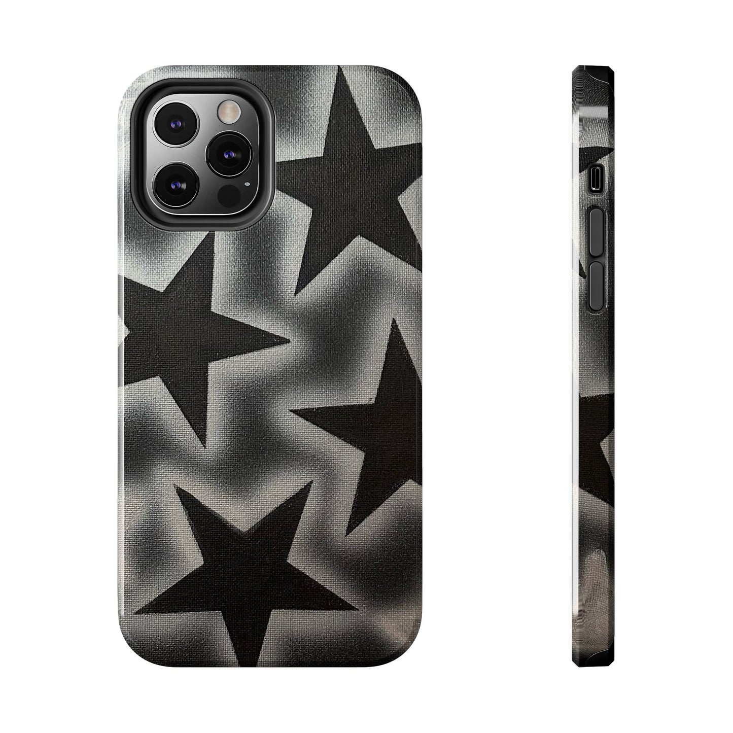 "chrome stars" airbrush iPhone case