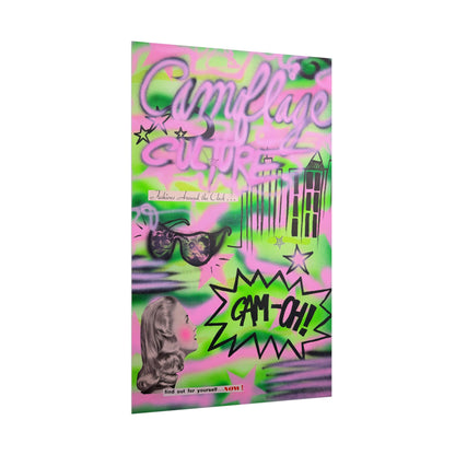 "green camo" airbrush rolled print