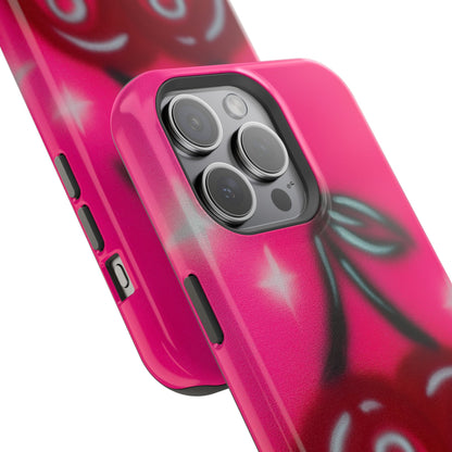 MagSafe "cherry 8ball" airbrush iPhone case
