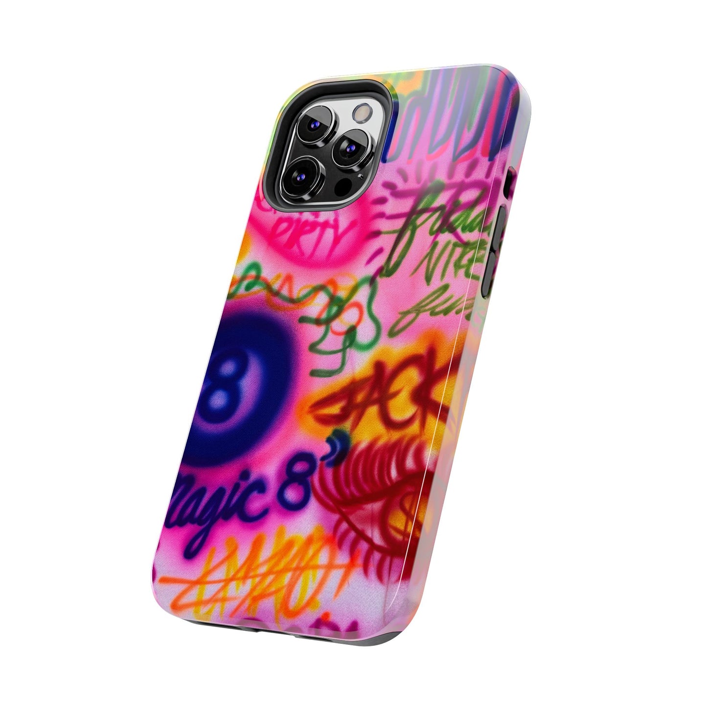 "colorful chaos" airbrush iPhone case