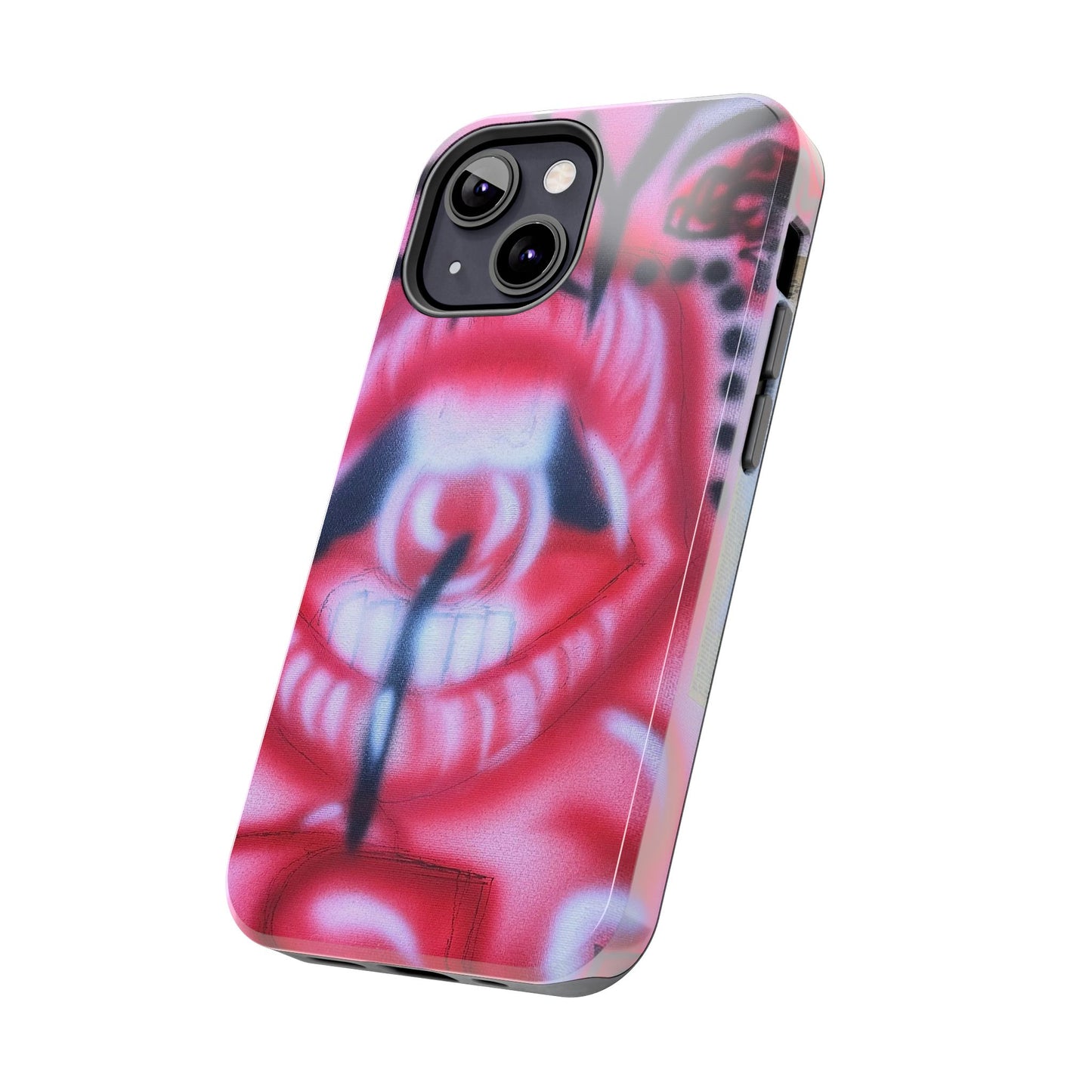 "be happy go lucky" airbrush iPhone case