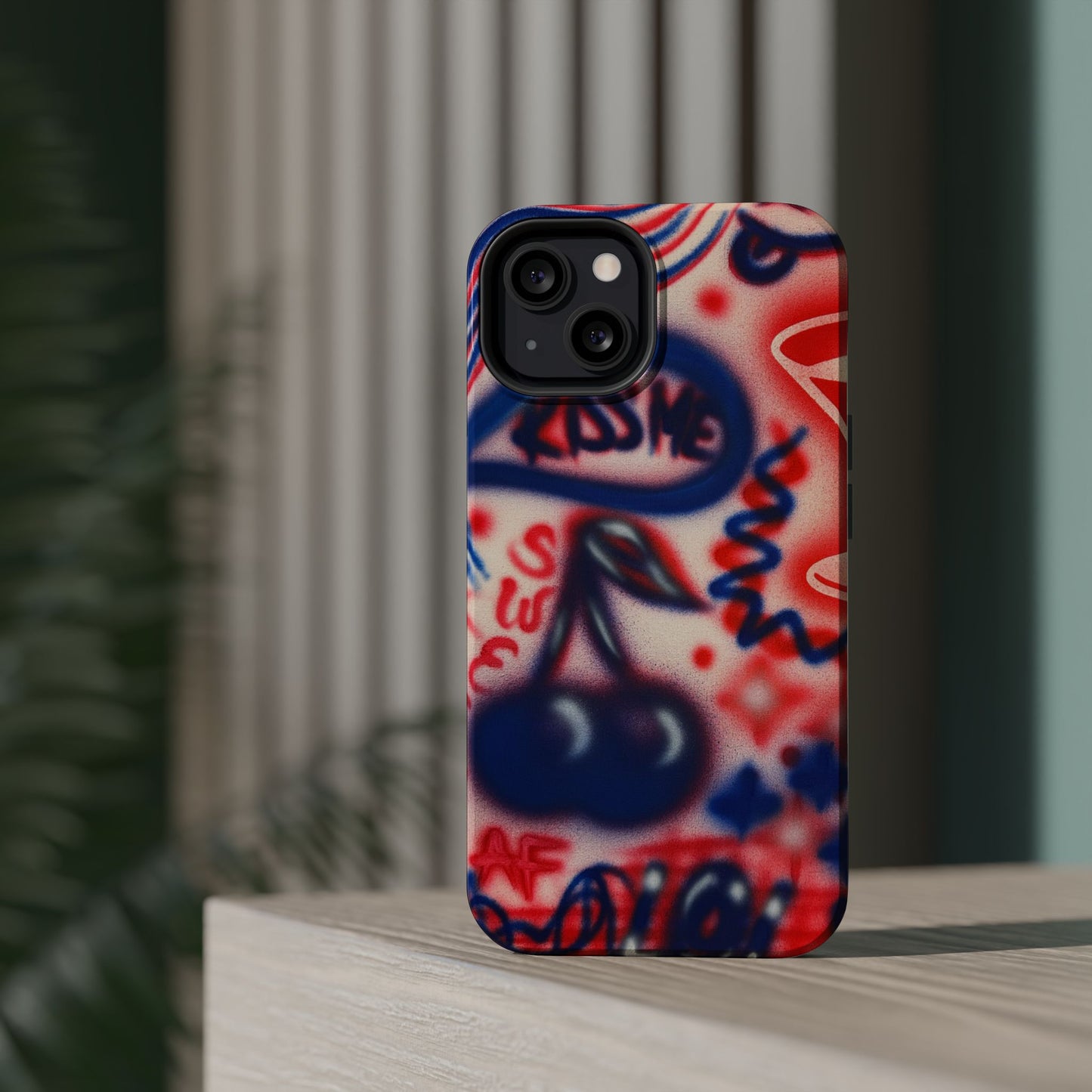 MagSafe „Kiss me“ Airbrush iPhone-Hülle