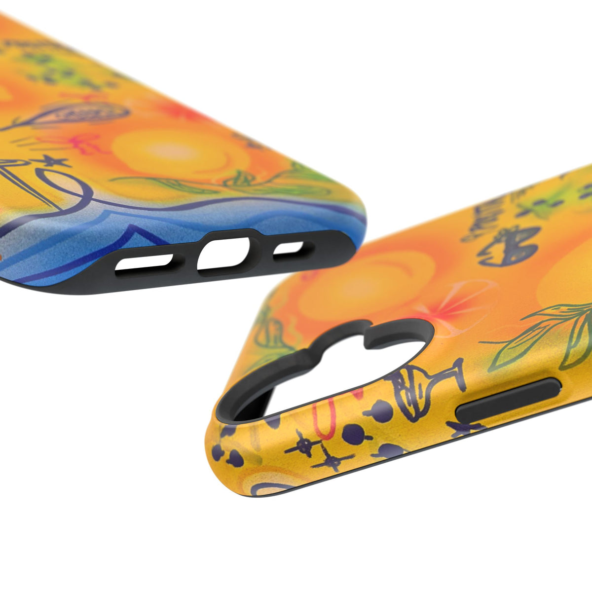 MagSafe Airbrush iPhone Hülle „citrus coastline“