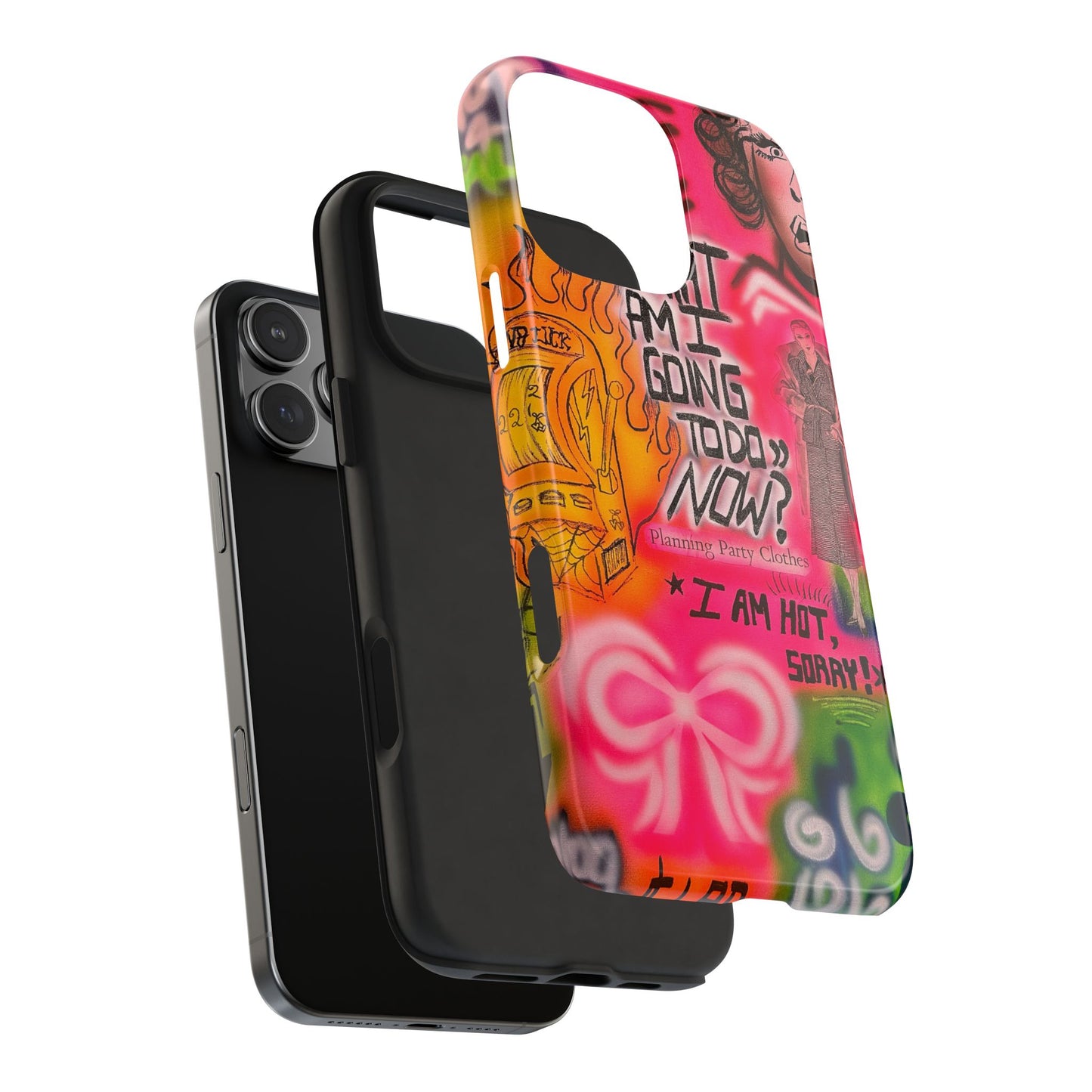 "out of luck" airbrush iPhone case