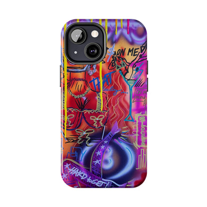 "shots on me" airbrush iPhone case