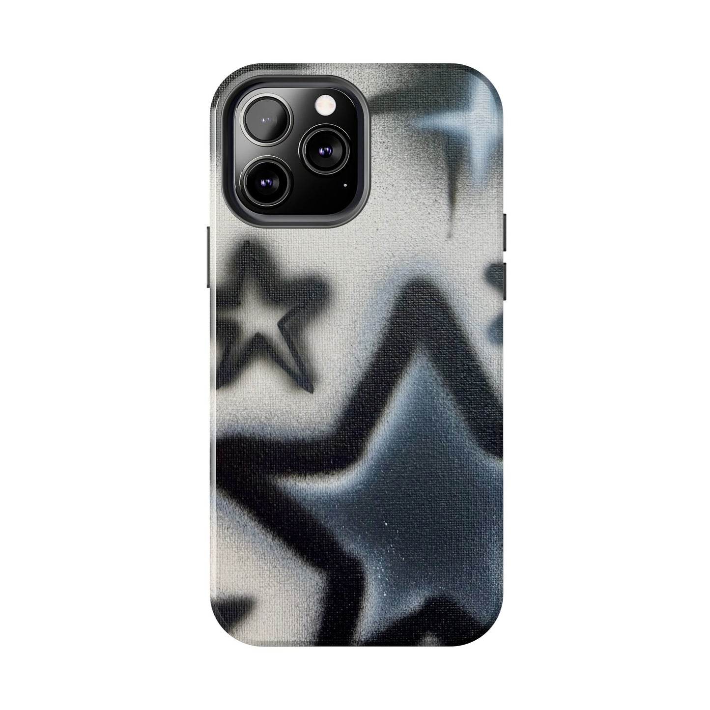 "black & white stars" airbrush iPhone case