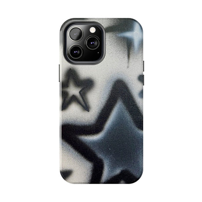 "black & white stars" airbrush iPhone case