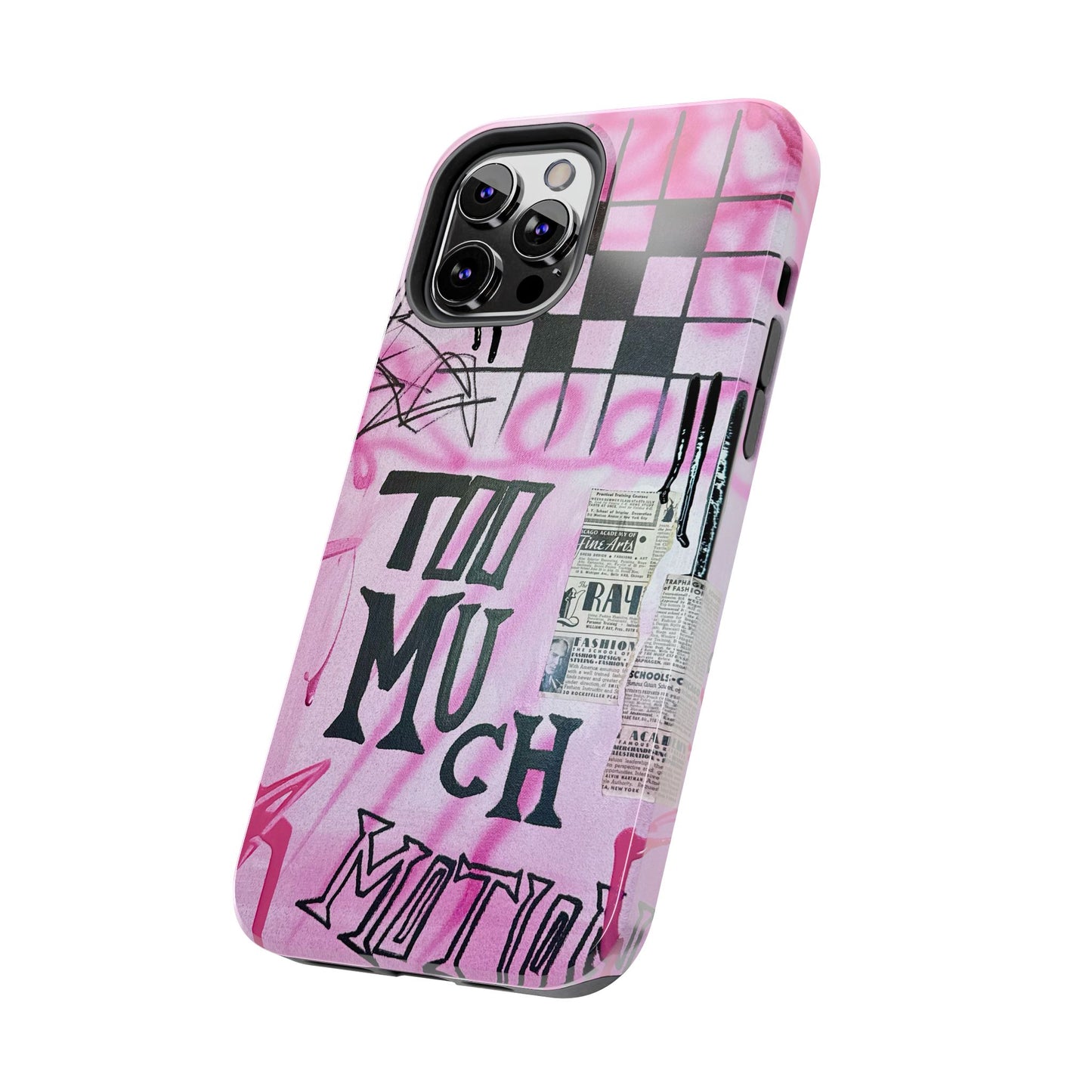 "too much motion" airbrush iPhone case