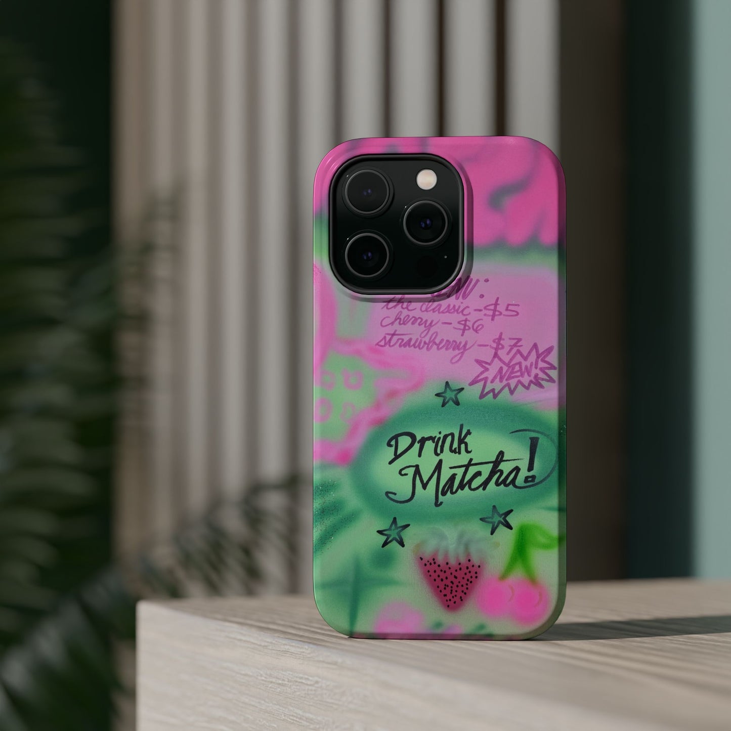 MagSafe "matcha!" airbrush iPhone case