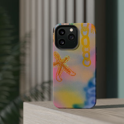 MagSafe "sweet starfish" airbrush iPhone case