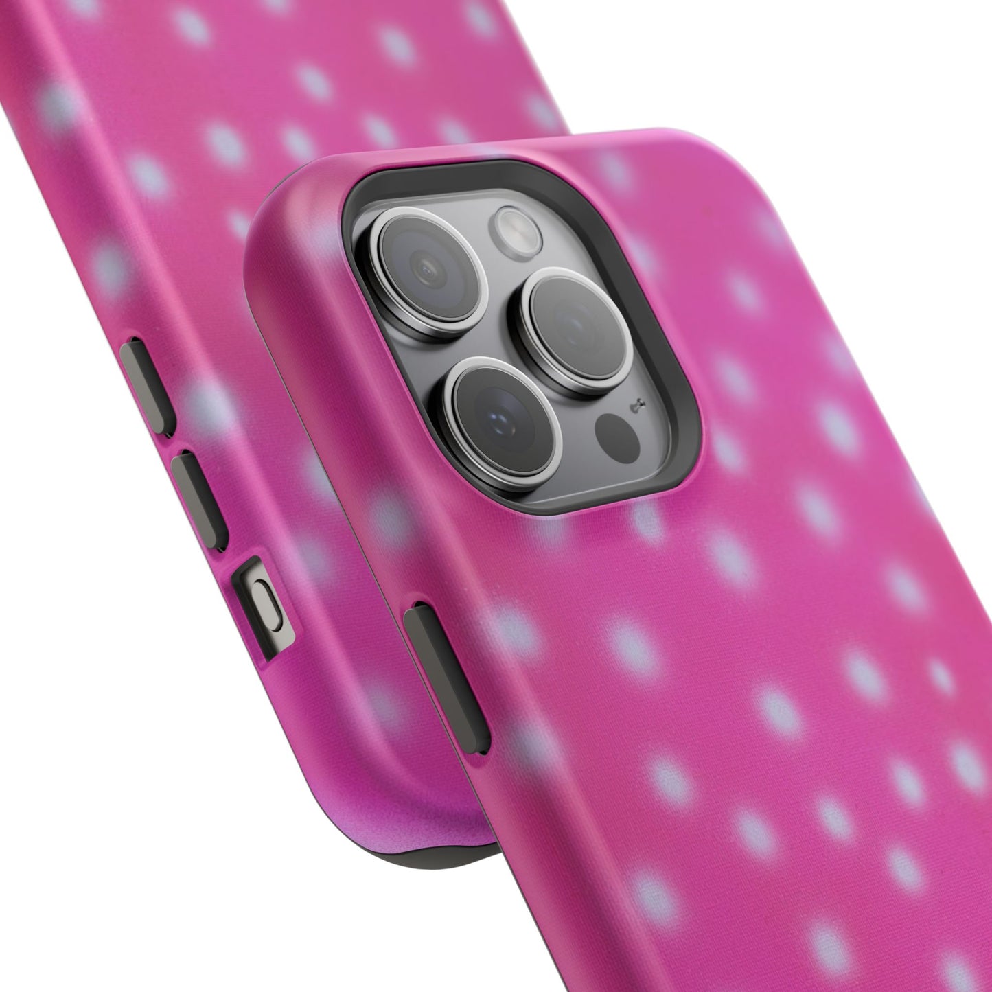 MagSafe "bubblegum polka dot" airbrush iPhone case