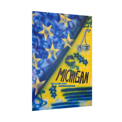 "ann arbor, michigan" airbrush rolled print