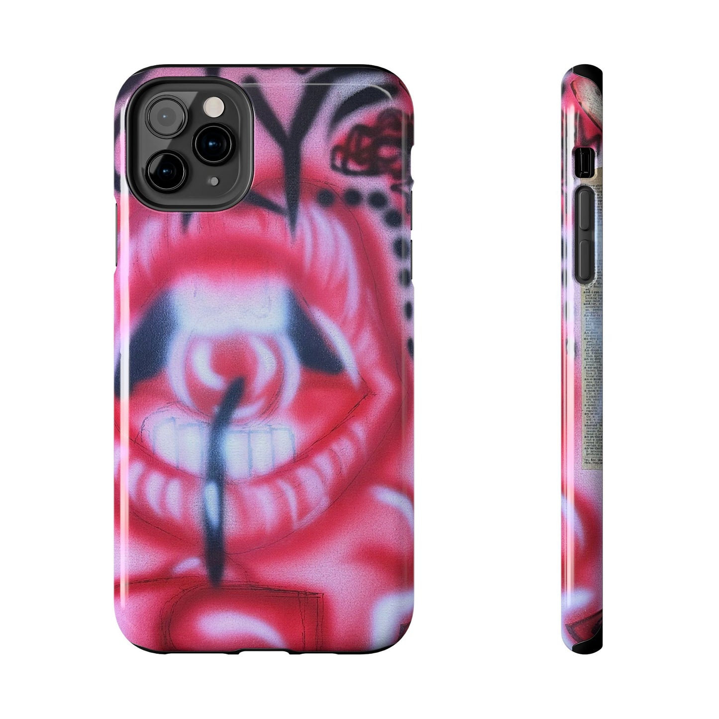"be happy go lucky" airbrush iPhone case