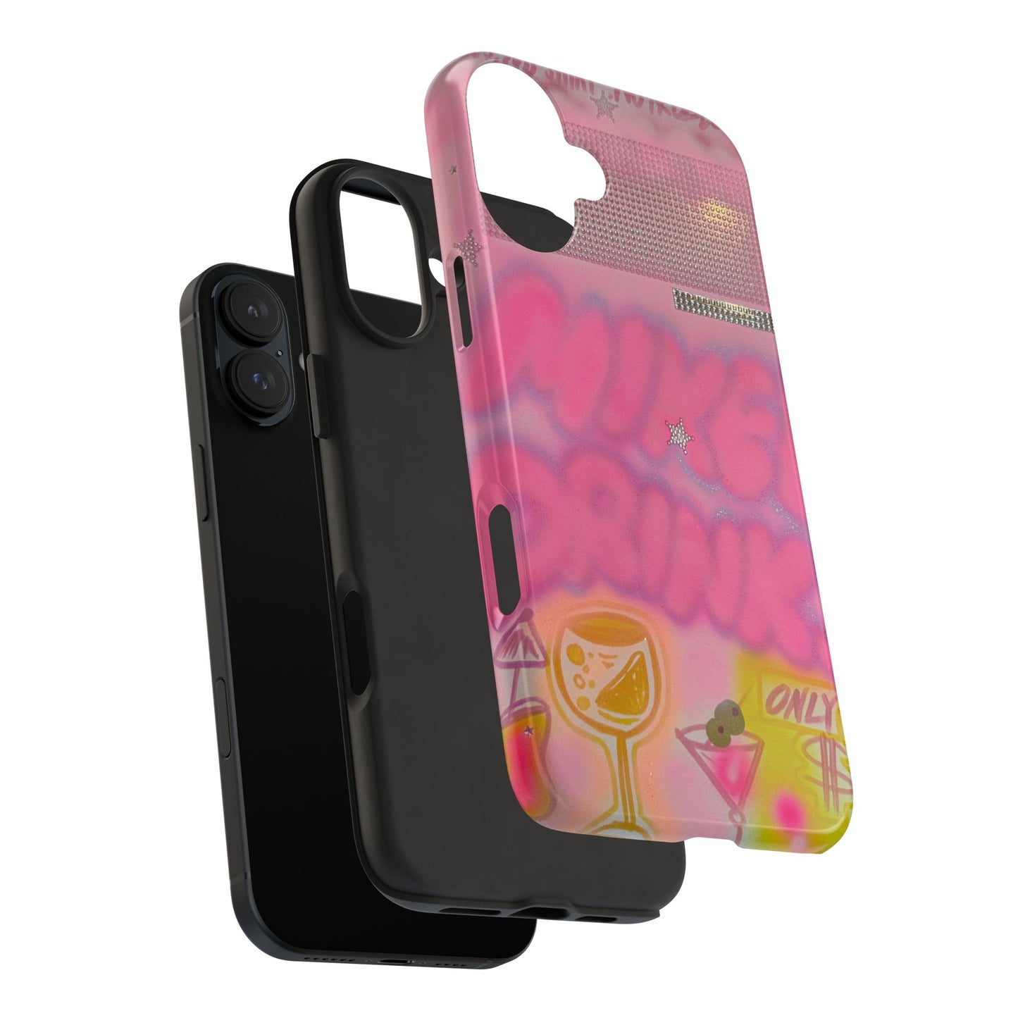 "mixed drinks" airbrush iPhone case