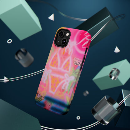 MagSafe "santa monica strawberry" airbrush iPhone case