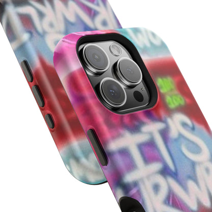 MagSafe „its ur WRLD“ Airbrush iPhone Hülle