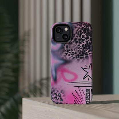 MagSafe "onyx cheetah" Airbrush iPhone Hülle