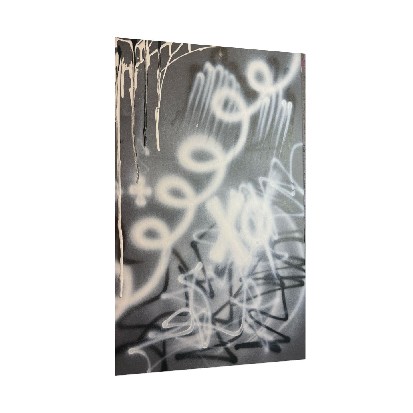 "spatial blur" airbrush rolled print