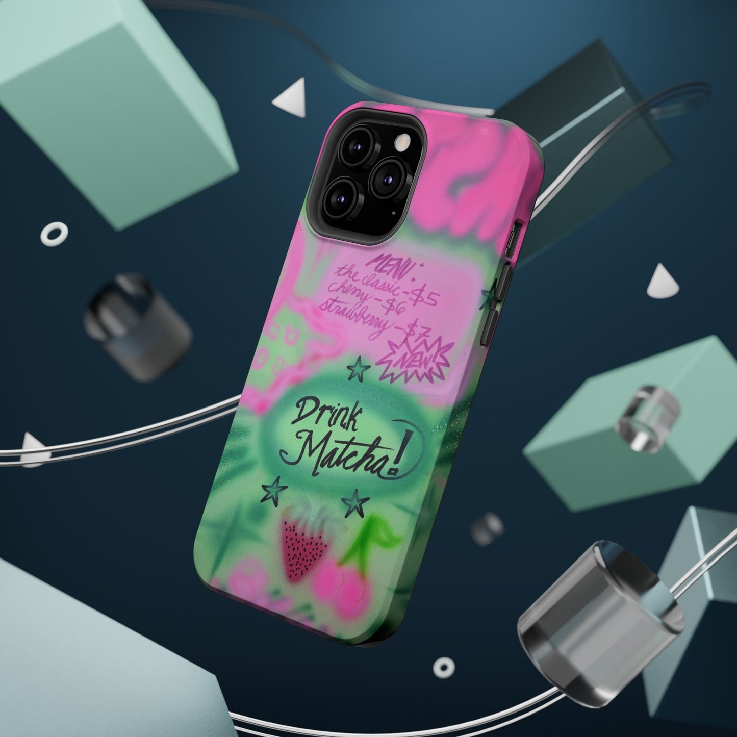 MagSafe "matcha!" airbrush iPhone case