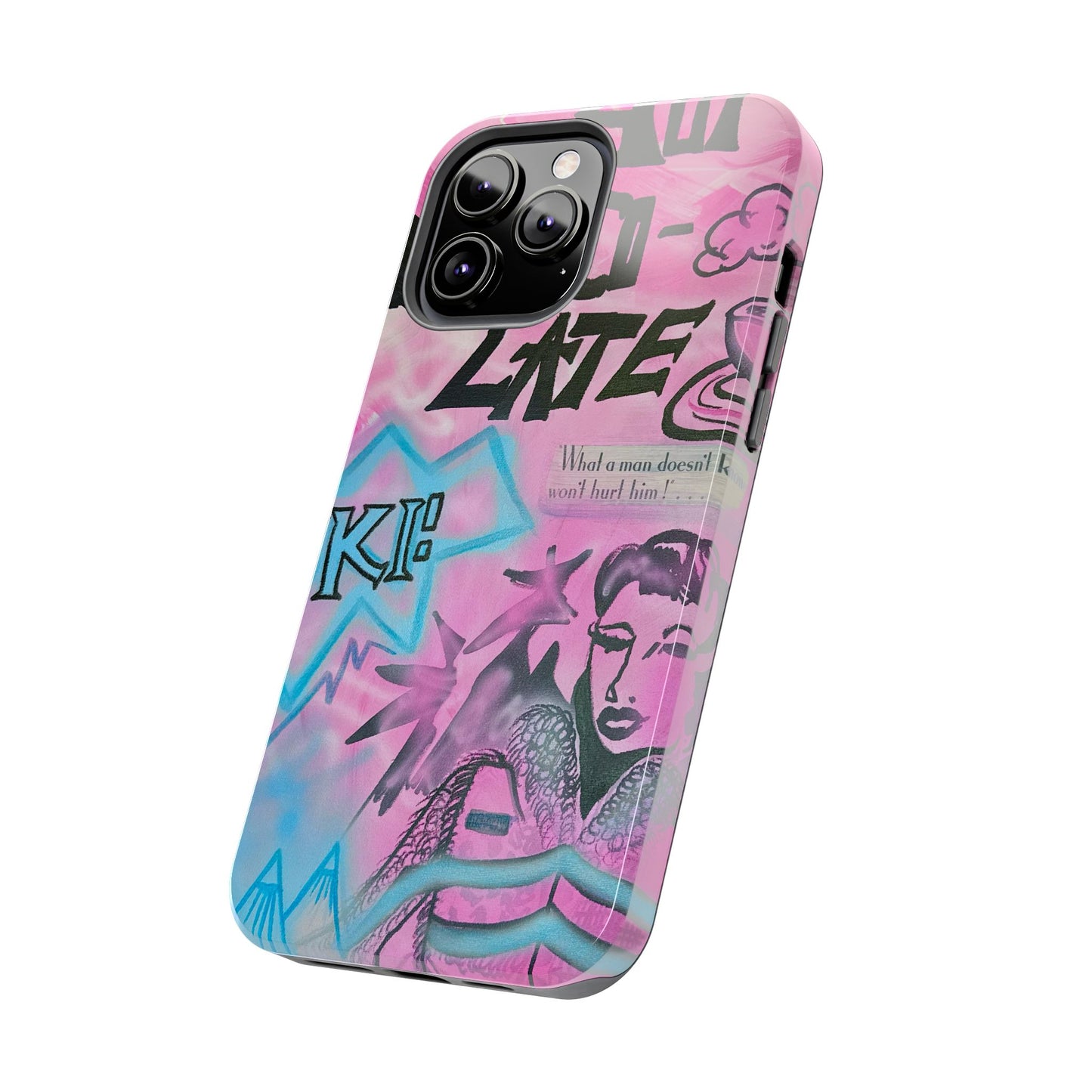 "avant le ski" airbrush iPhone case