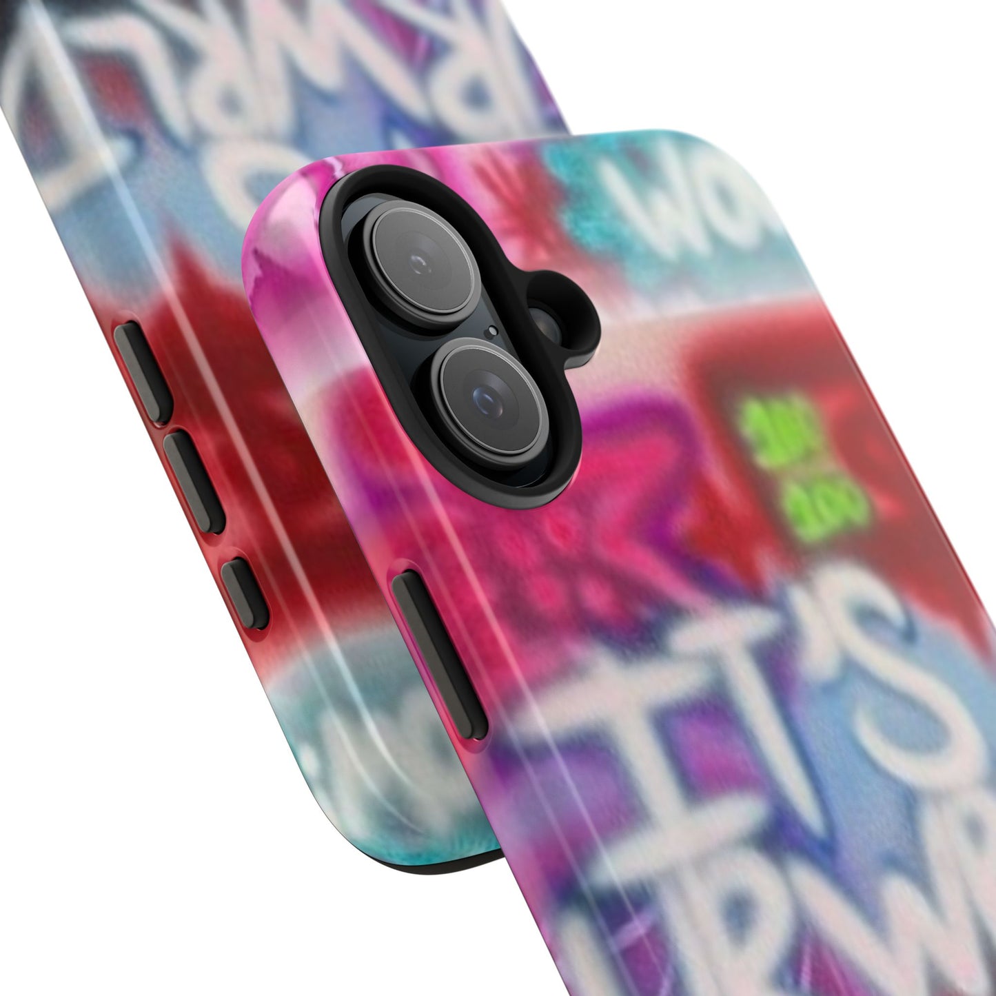 "it's ur WRLD" airbrush iPhone case