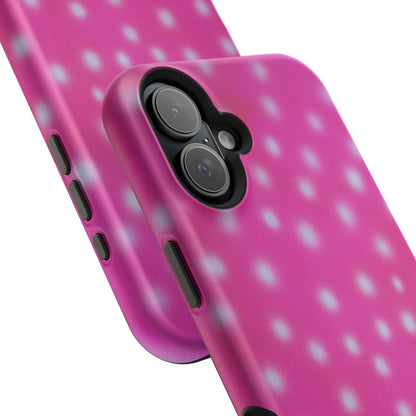 MagSafe "bubblegum polka dot" airbrush iPhone case