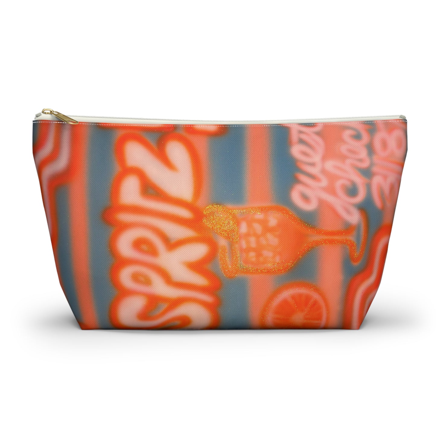 "aperol spritz pt. 2" airbrush makeup pouch