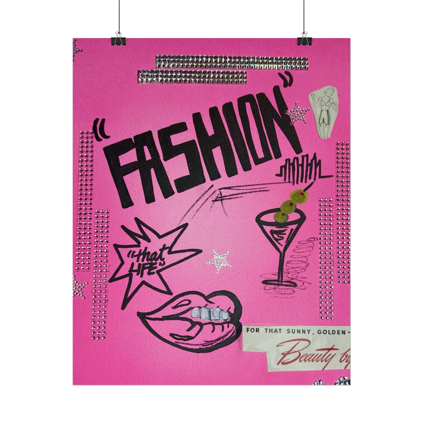 "high fashion" airbrush rolled print