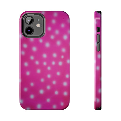 "bubblegum polka dot" airbrush iPhone case