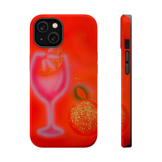 MagSafe "aperol spritz" airbrush iPhone case