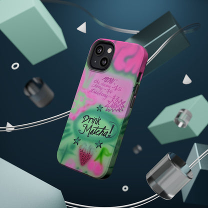 MagSafe "matcha!" airbrush iPhone case