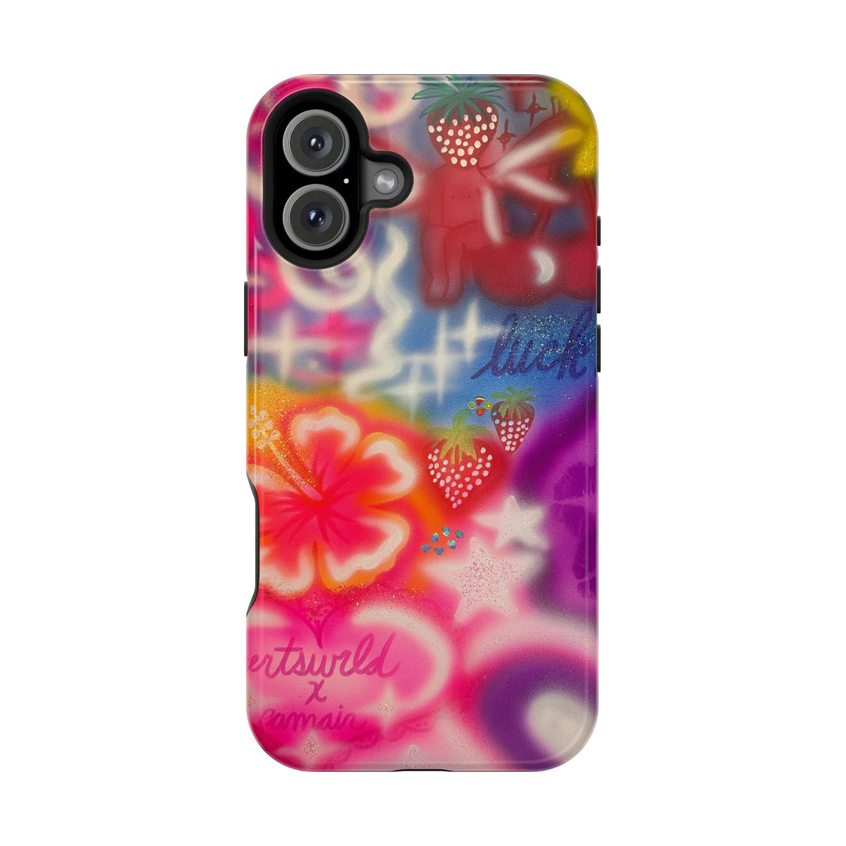 MagSafe „luck & luv“ Airbrush iPhone-Hülle