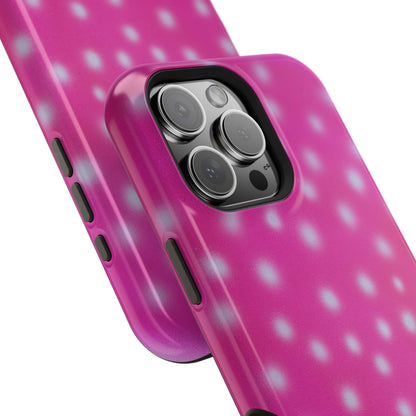 MagSafe "bubblegum polka dot" airbrush iPhone case