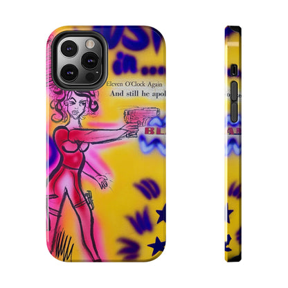 "spiraling thoughts" airbrush iPhone case