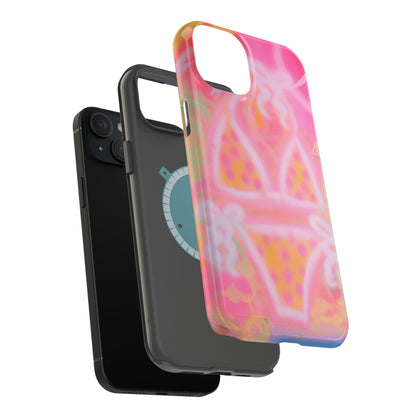MagSafe "yellow polka dot bikini" airbrush iPhone case