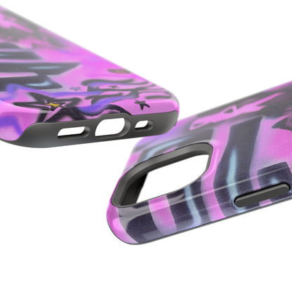 MagSafe "neon nights" airbrush iPhone case