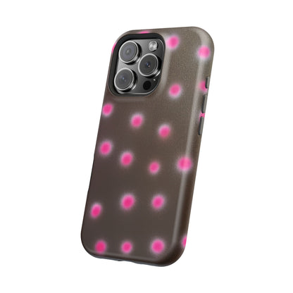 MagSafe "cherry mocha polka dot" airbrush iPhone case