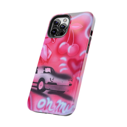 "on her way" airbrush iPhone case