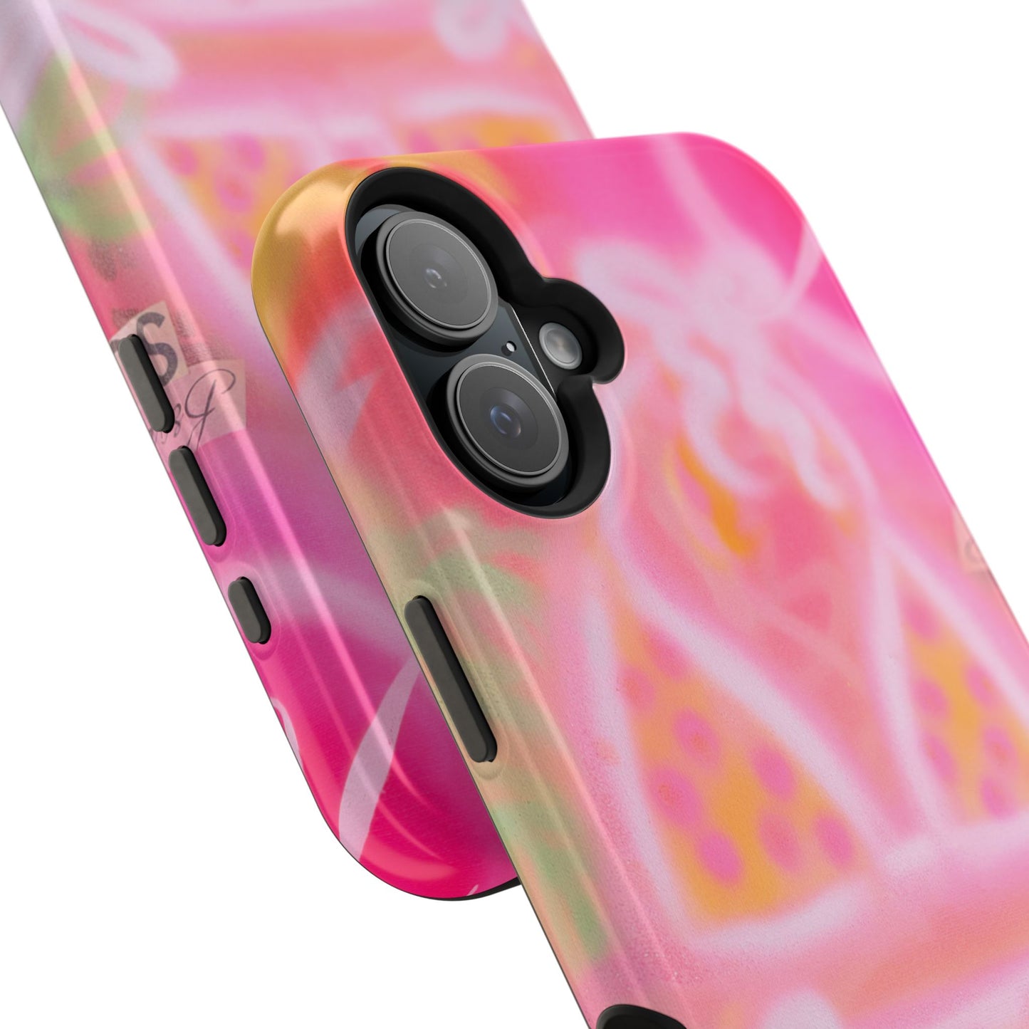 MagSafe "yellow polka dot bikini" airbrush iPhone case