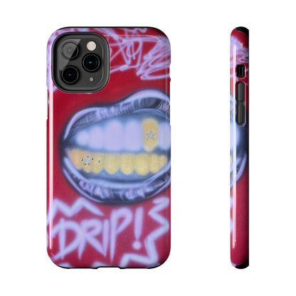 "tooth drip" airbrush iPhone case