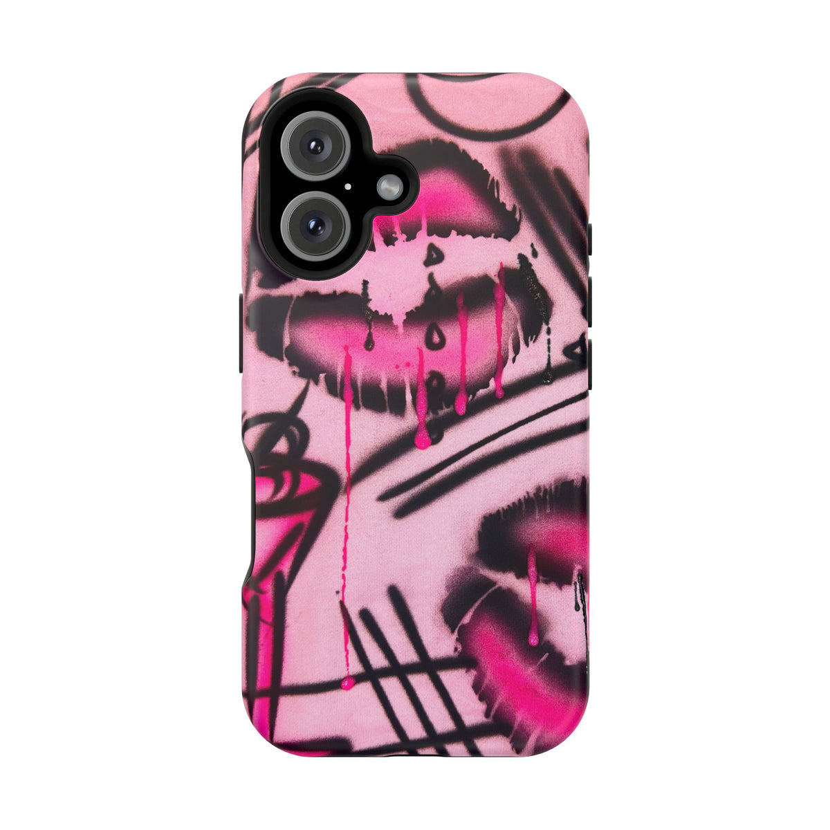 MagSafe "glossy pout" airbrush iPhone case