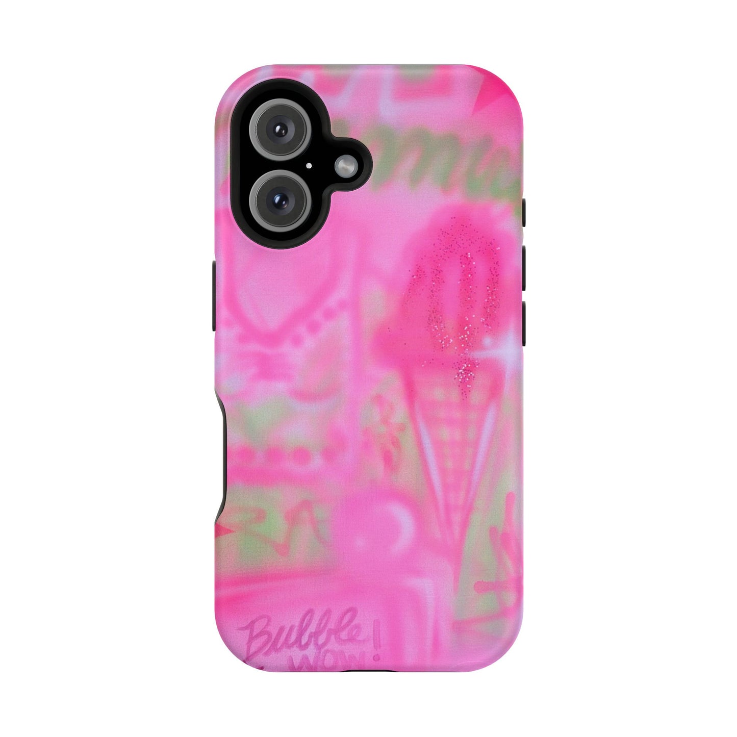 MagSafe "miami matcha" airbrush iPhone case