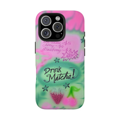 "matcha!" airbrush iPhone case