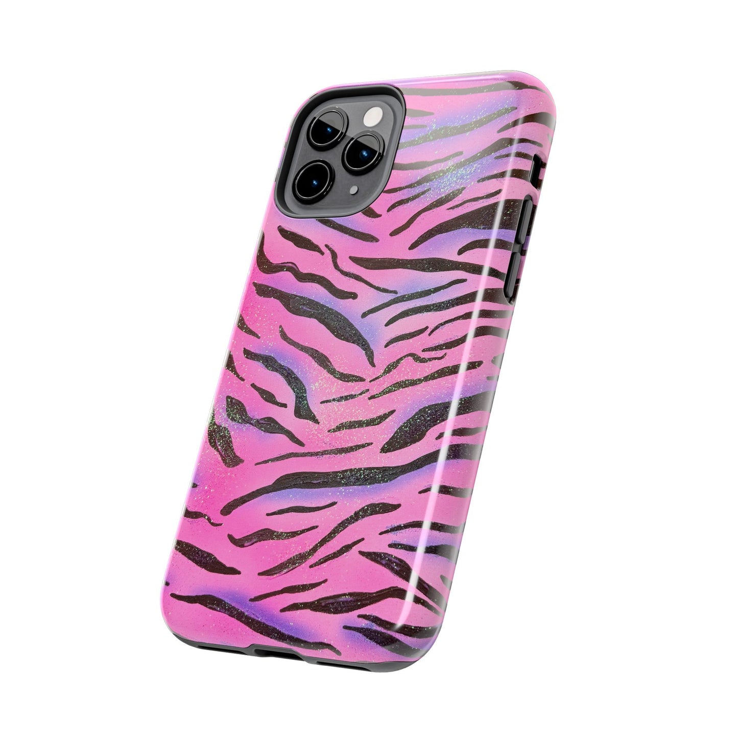 "glitter zebra" airbrush iPhone case