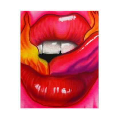 "flaming lips pt. 2" airbrush rolled print