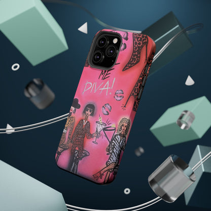 MagSafe "party diva" airbrush iPhone case